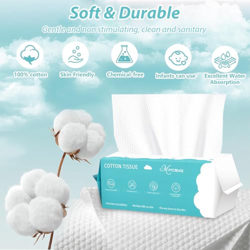 MAYCREATE® Face Towel Disposable 70 Count Facial Tissues for Women Daily Use Soft Absorbent Cotton Wet Tissue Makeup Removal Dry Wet Multi Travel 7.87x7.87 Square 210PCS MAYCREATE® Face Towel Disposable 70 Count Facial Tissues for Women Daily Use Soft Absorbent Cotton Wet Tissue Makeup Removal Dry Wet Multi Travel 7.87x7.87 Square 210PCS